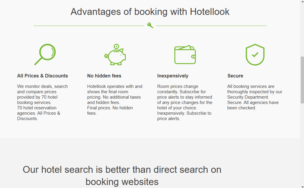 Advantage of Hotellook